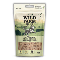 WILD FARM soft strips salmon with taurine 50g cat treat