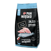 no pork PAN MIĘSKO Chicken with trout S for cats 1,6kg