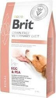 no pork Brit Grain Free Veterinary Diets Dog Renal Egg and Peas 2kg