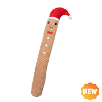 UNIQ PETS PLUSH DOG TOY RUSTLY long rustling gingerbread cookie 43 cm