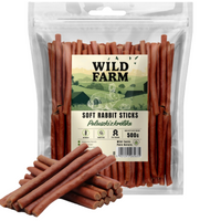 WILD FARM Rabbit sticks 500g dog treats