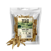 WILD FARM rabbit ears 300g dog treats