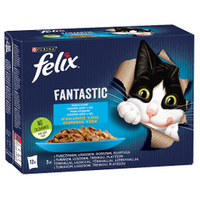 no pork Felix Fantastic Fish Flavours in Jelly 12x85g