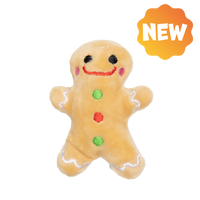 UNIQ PETS PLUSH TOY FOR CATS PURRNIP gingerbread man with catnip 7x6cm
