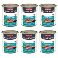 ANIMONDA GranCarno Adult Dog flavour: Salmon + Spinach 6x800g