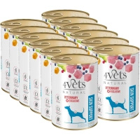 no pork Dolina Noteci 4Vets Dog Skin Support 12x400g