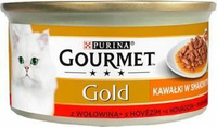 Purina Gourmet Gold Sauce Delight with Beef 85g