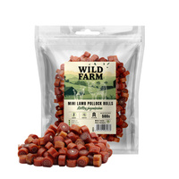 WILD FARM lamb rolls 500g dog treats