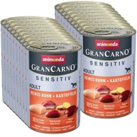 no pork Animonda GranCarno Sensitiv Adult Dog Chicken & Potatoes 18x400g