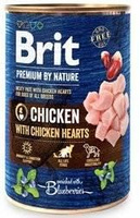 no pork Brit Premium By Nature Chicken With Chicken Hearts 800g