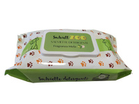 SalviettZOO - dog and cat grooming wipes 50pcs (apple scented)