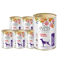 no pork Dolina Noteci 4Vets Gastro Intestinal for Dogs 6x400g