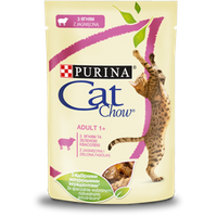 no pork Purina Cat Chow Adult Lamb and Green Beans 85g