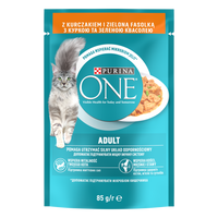 Purina One Adult cat food with chicken and green beans 85 g
