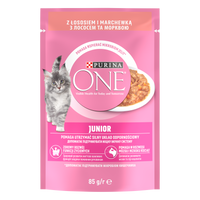 Purina One Junior Kitten Food with salmon and carrots 85g