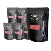no pork Dolina Noteci Premium For Cats Salmon Filet In Sauce 10x85g