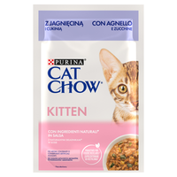 CAT CHOW Kitten Food with lamb and courgette in sauce 85g - 20 PACKS + 6 FREE !!!