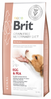 no pork Brit Grain Free Veterinary Diets Dog Renal Egg and Peas 12kg