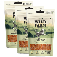 WILD FARM 50g Chicken and cod crisps 3x50g cat treat