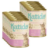 Katido Wet Cat Food Turkey and Duck 12x400g