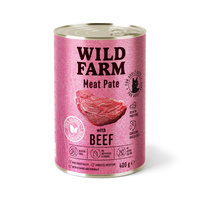 WILD FARM Pate with Beef 400g - gluten-free cat food