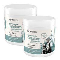 Lab-v Calcium Carbonate – Natural source of calcium for dogs and cats 2x250 g