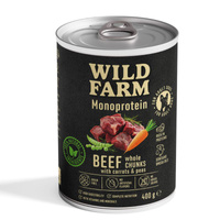 WILD FARM Monoprotein Beef 400g hypoallergenic dog food