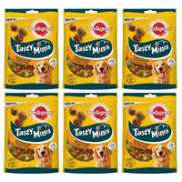 no pork Pedigree Tasty Bites Chewy Cubes Dog Treat with Chicken and Duck 6x130g