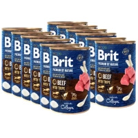 no pork Brit Premium By Nature Beef With Tripe 12x400g