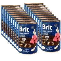 no pork Brit Premium By Nature Beef With Tripe 18x400g