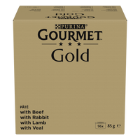 Purina Gourmet Gold Mus mix 96x85g (beef, rabbit, lamb, veal)