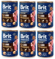 no pork Brit Premium By Nature Lamb With Buckwheat 6x400g