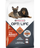 NO PORK Versele-Laga Opti Life Adult Digestion Mini with Lamb and Rice 2.5kg